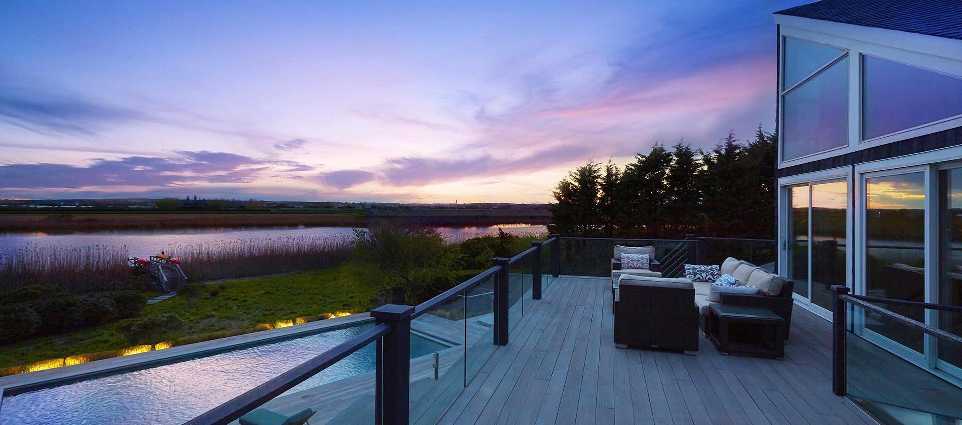 Western Facing Waterfront Property in Bridgehampton